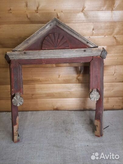 Божница Киот Деревянный Домик для Иконы 19в 1