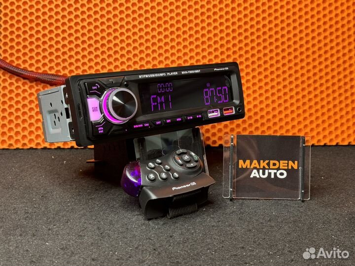 Магнитола pioneer 1din с bluetooth