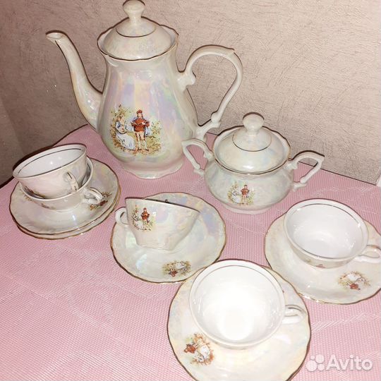 Чайник GDR, сервиз Польша по предметам