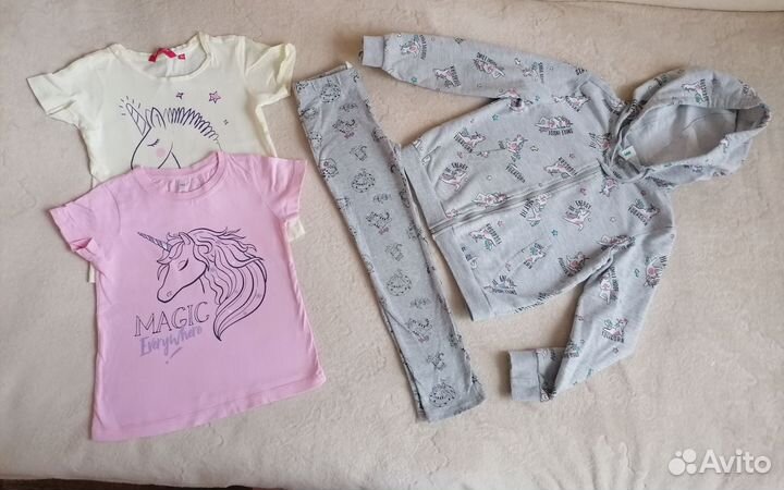 Вещи пакетом на девочку 104 110