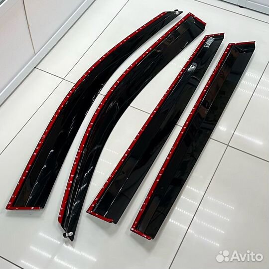 Дефлекторы окон хром Volkswagen Tiguan 07-16