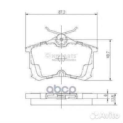 Колодки тормозные honda accord 2.0/2.2/2.4 98