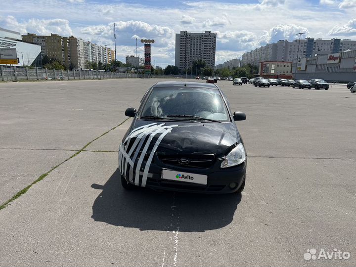 Hyundai Getz 1.4 AT, 2007, битый, 215 000 км