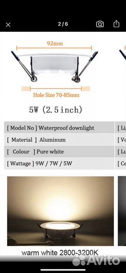 Светодиодные светильники