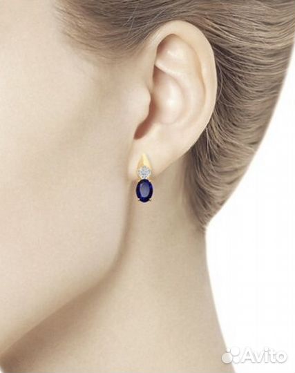 Золотые серьги 585