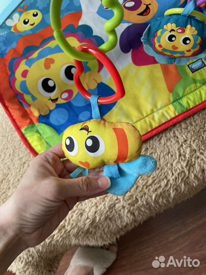 Развивающий коврик туннель playgro