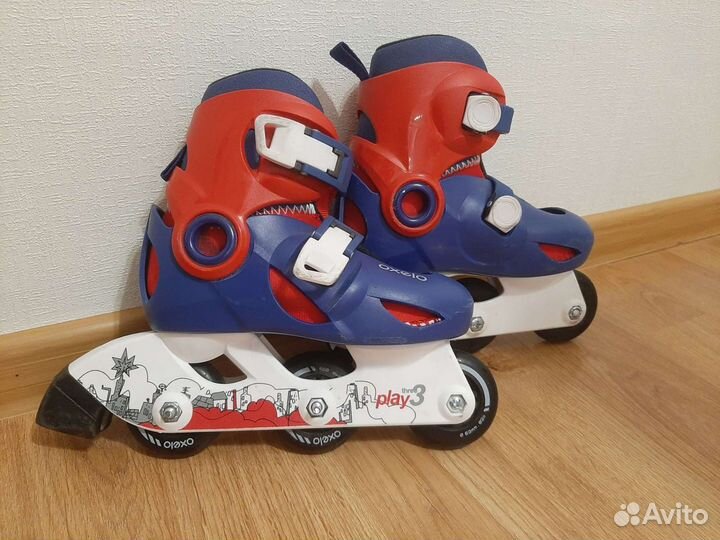 Роликовые коньки детские oxelo с защитой