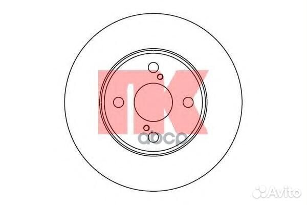 314582NK диск тормозной передний с покрыт Toyo
