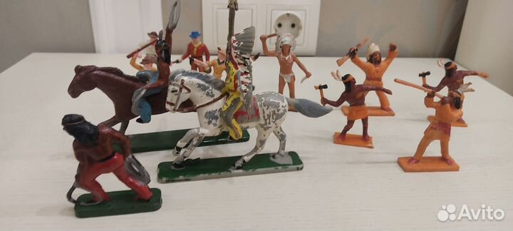 Солдатики из СССР Индейцы Ковбои Польша 70-80 год