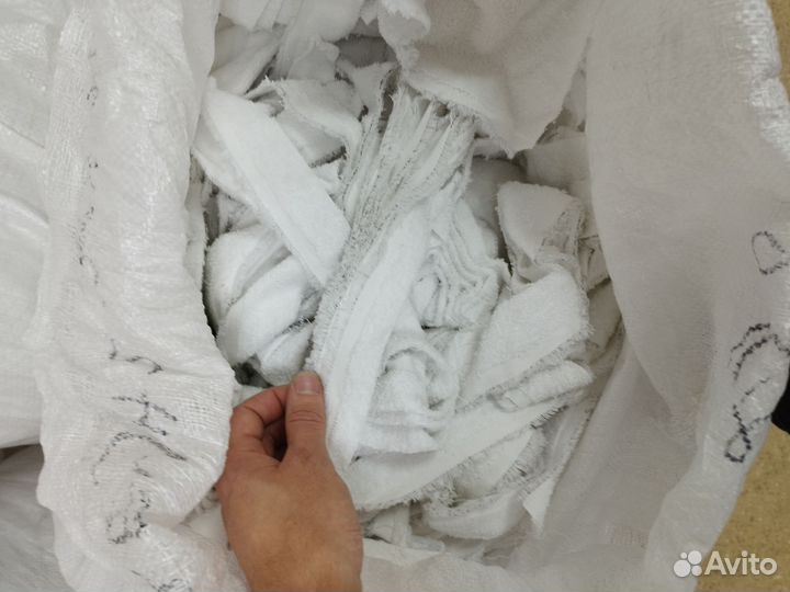 Обрезки махровой ткани / ветошь махровая