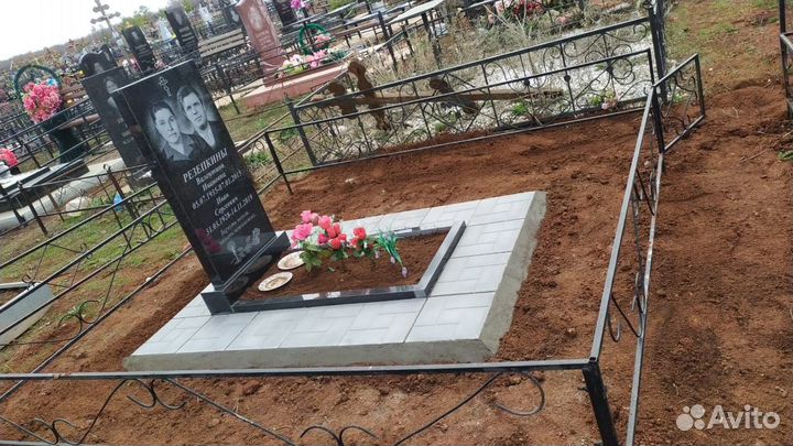 Памятники. Установка памятников. Укладка плитки