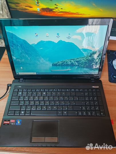 Asus k 53 tk/ A6, 4 ядра/ Win 10 Pro/ Ssd 120 gb