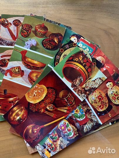 Открытки «Роспись по дереву»