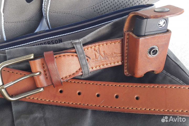 Мужской кожаный ремень