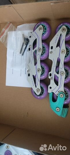 Коньки 2в1 (роликовые, обычные)