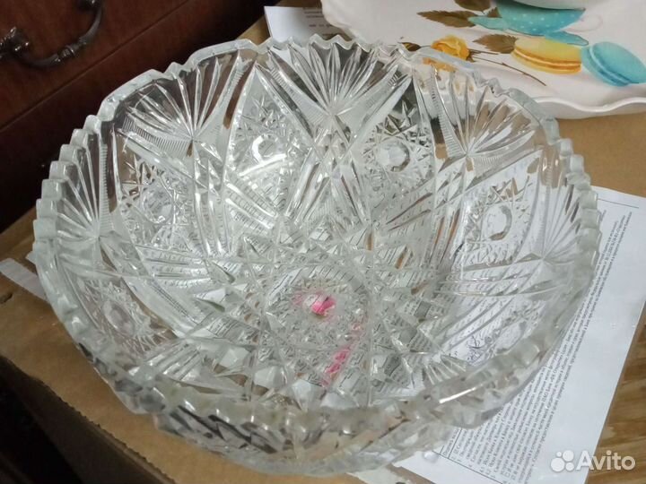 Хрустальная ваза для фруктов