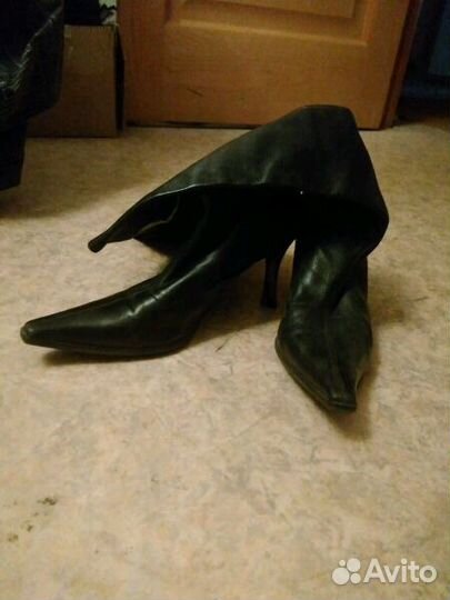 Сапоги кожа осень