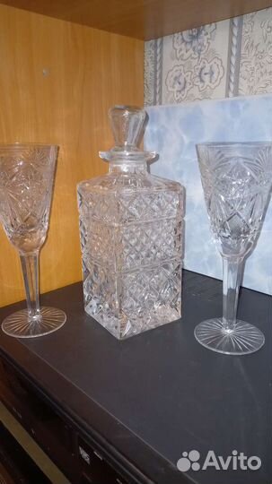 Штофы и графины СССР хрусталь