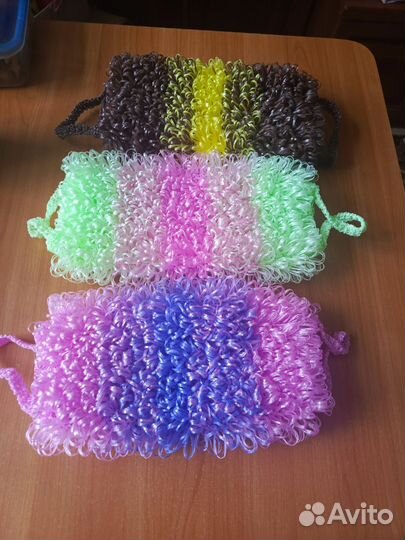 Мочалка ручной работы