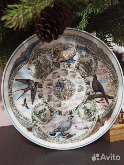 Настенная тарелка календарь