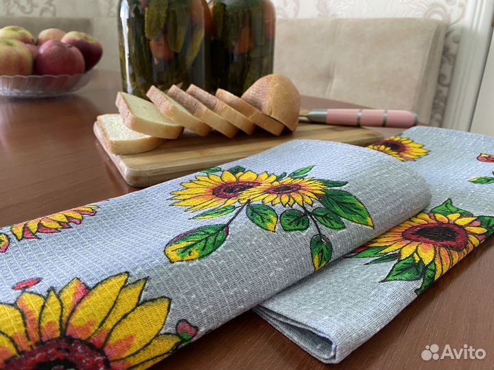 Кухонное полотенце новое вафельное