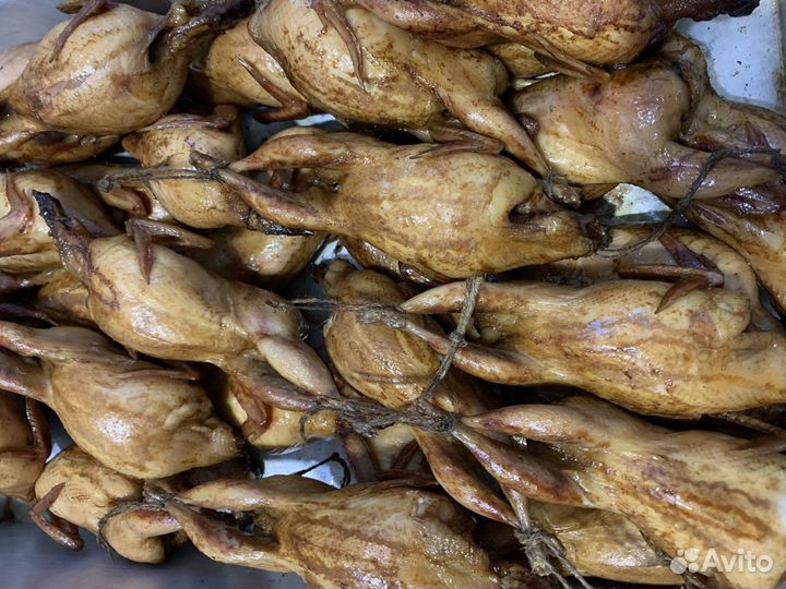 Копченые перепела (мясо)