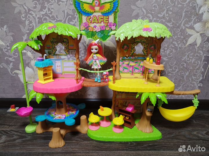 Набор Джунгли-кафе с куклой