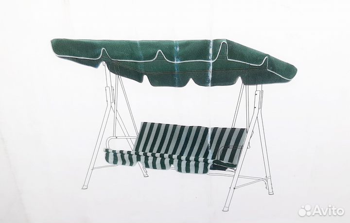 Тент для садовых качелей