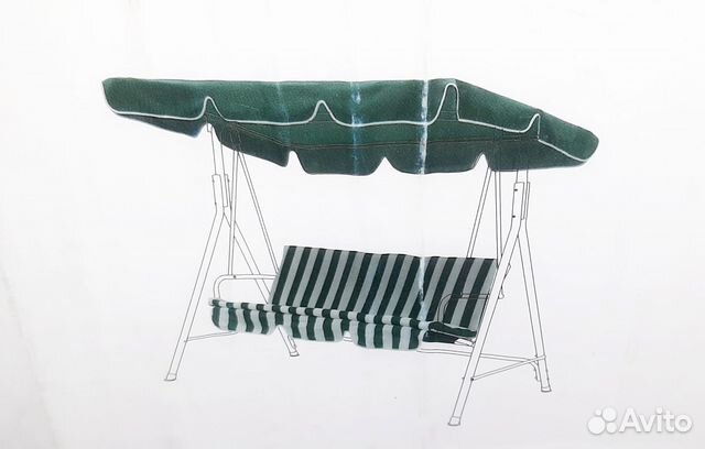 Тент для садовых качелей