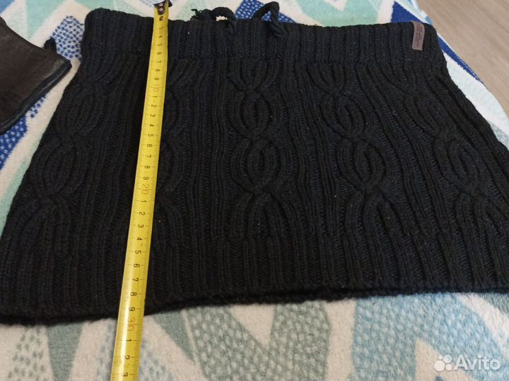 Кожаная юбка 46 р юбка вязаная 44 р