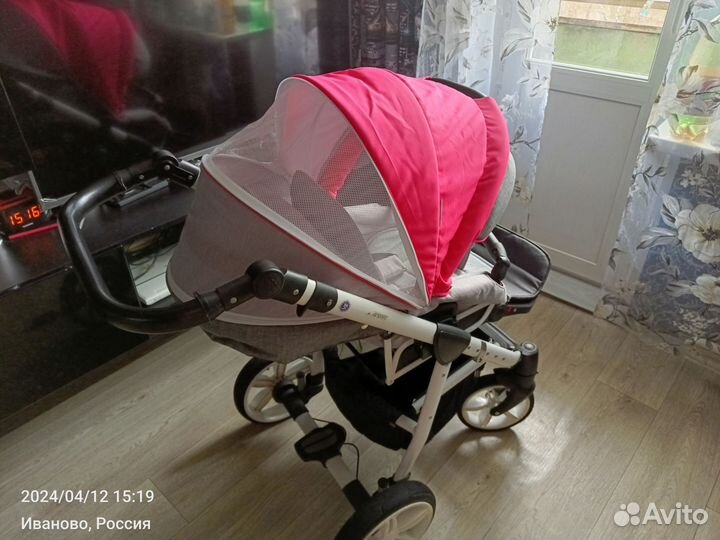 Коляска adamex 3 в 1 бу