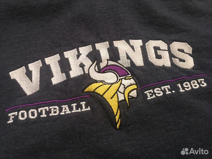 Винтажный худи Gildan NFL Vikings (толстовка)