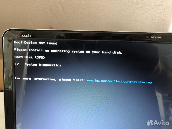 Ноутбук hp envy m6-1250er core i3 не исправен
