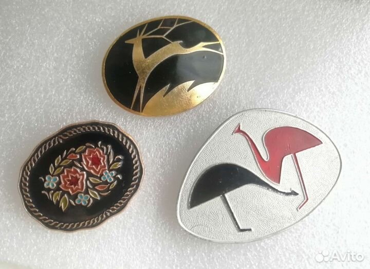 Броши-значки эмаль СССР