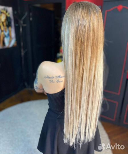 Наращивание волос 40 см. Рассрочка
