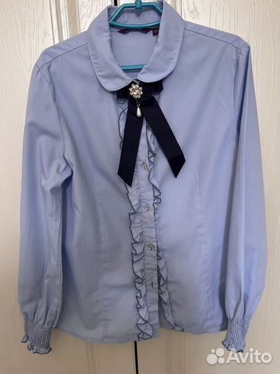 Рубашка школьная для девочки 128-134