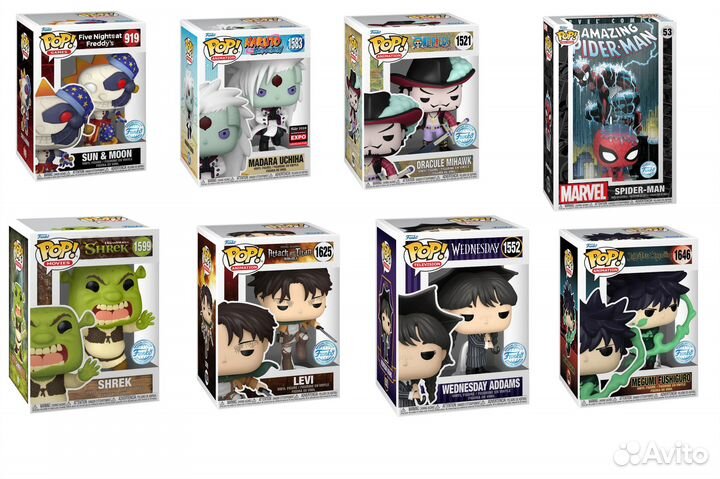 Funko Pop One Piece Naruto Shrek Attack on Titan