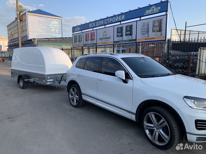 Прицеп легковой 3,5*1,5 с пластиковой крышкой