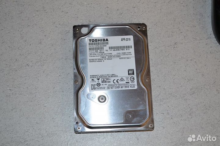 HDD 500 GB 500 GB Toshiba dt01aca050 бу