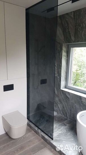 Изделия из закалённого стекла, душевые перегородки