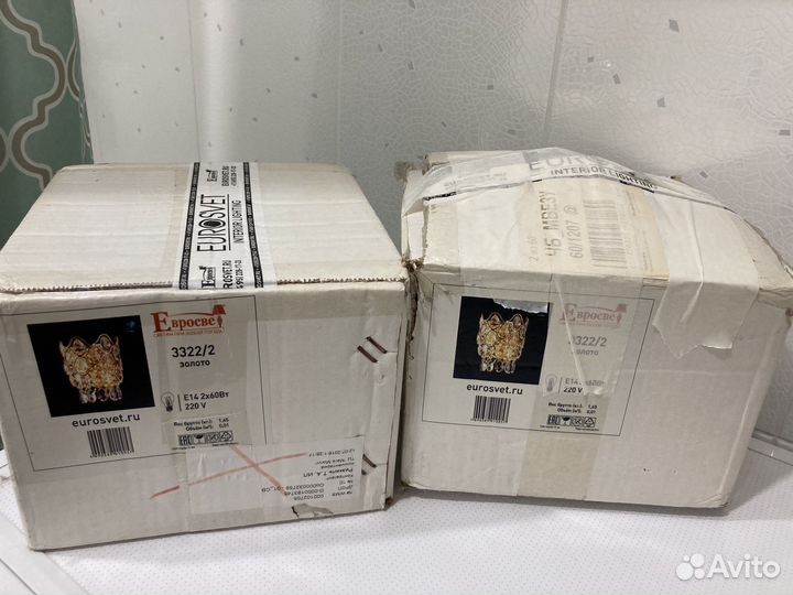 Бра хрустальное Евросвет