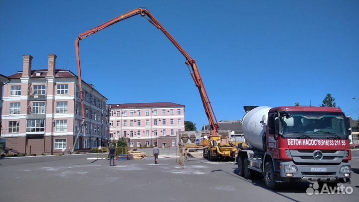 Бетон м100-м500(мы завод), бетононасос(37м)