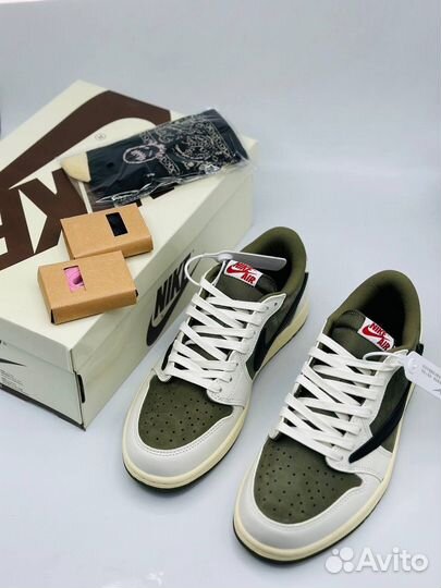 Кроссовки nike air jordan 1 low travis scott