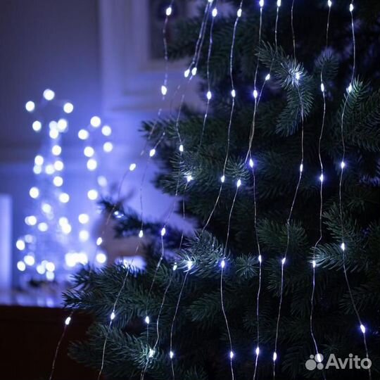 Гирлянда на ёлку Роса (10 нитей по 1,5м)