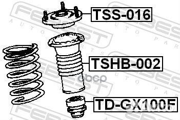 Отбойник передн амортизатора toyota mark 2 92-00