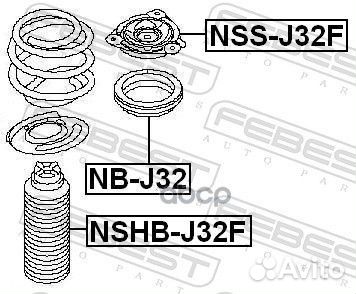 Опора амортизатора nissan murano 07-14 перед.пр