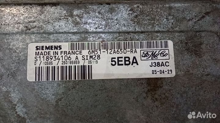 Эбу мозг блок двигателя ford focus 2 1.6 100лс