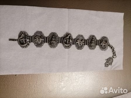 Антикварный Браслет Скань филигрань Найгеры
