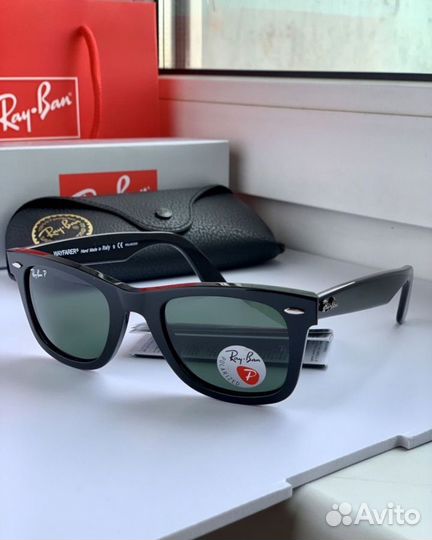 Солнцезащитные очки ray ban wayfarer polaroid