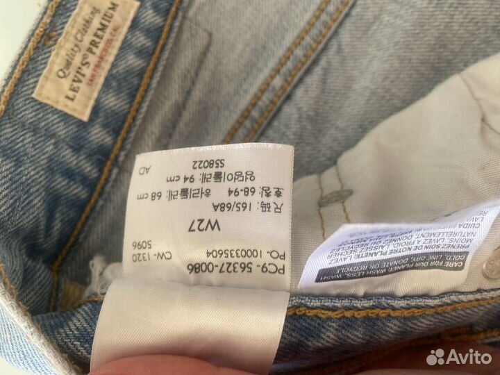 Джинсовые шорты levis женские